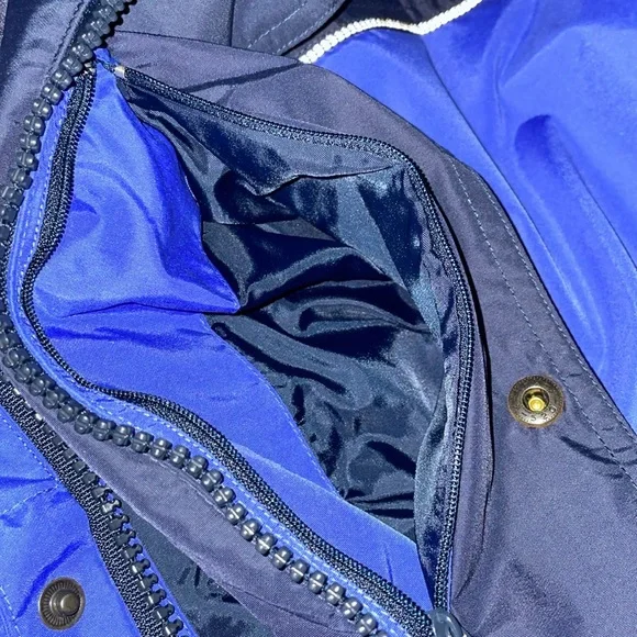 NWT TRI-MOUNTAIN MENS Blue & Black Hooded Jacket.  Size Medium - Picture 7 of 11